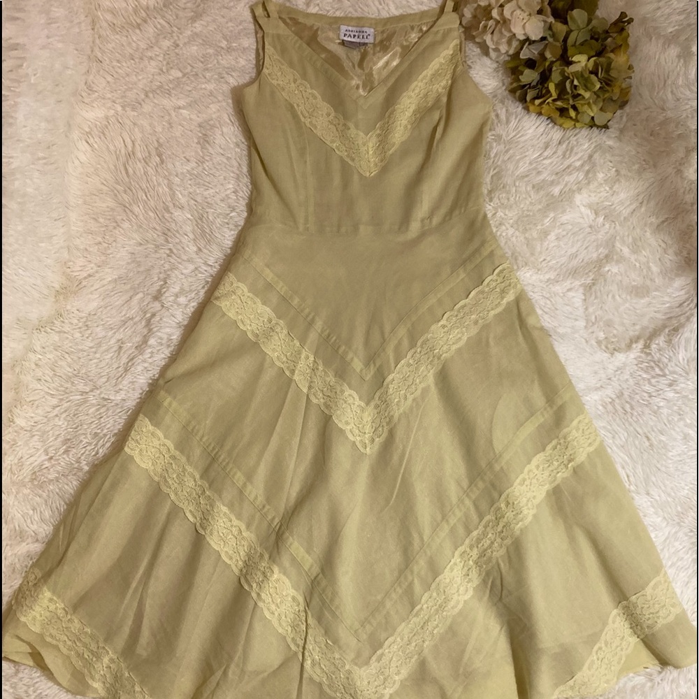 Adriana Papél Classy delicate Vintage lace detail dress